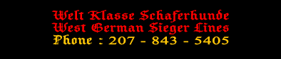 Trained German Shepherd Zwinger Von Himmel Address